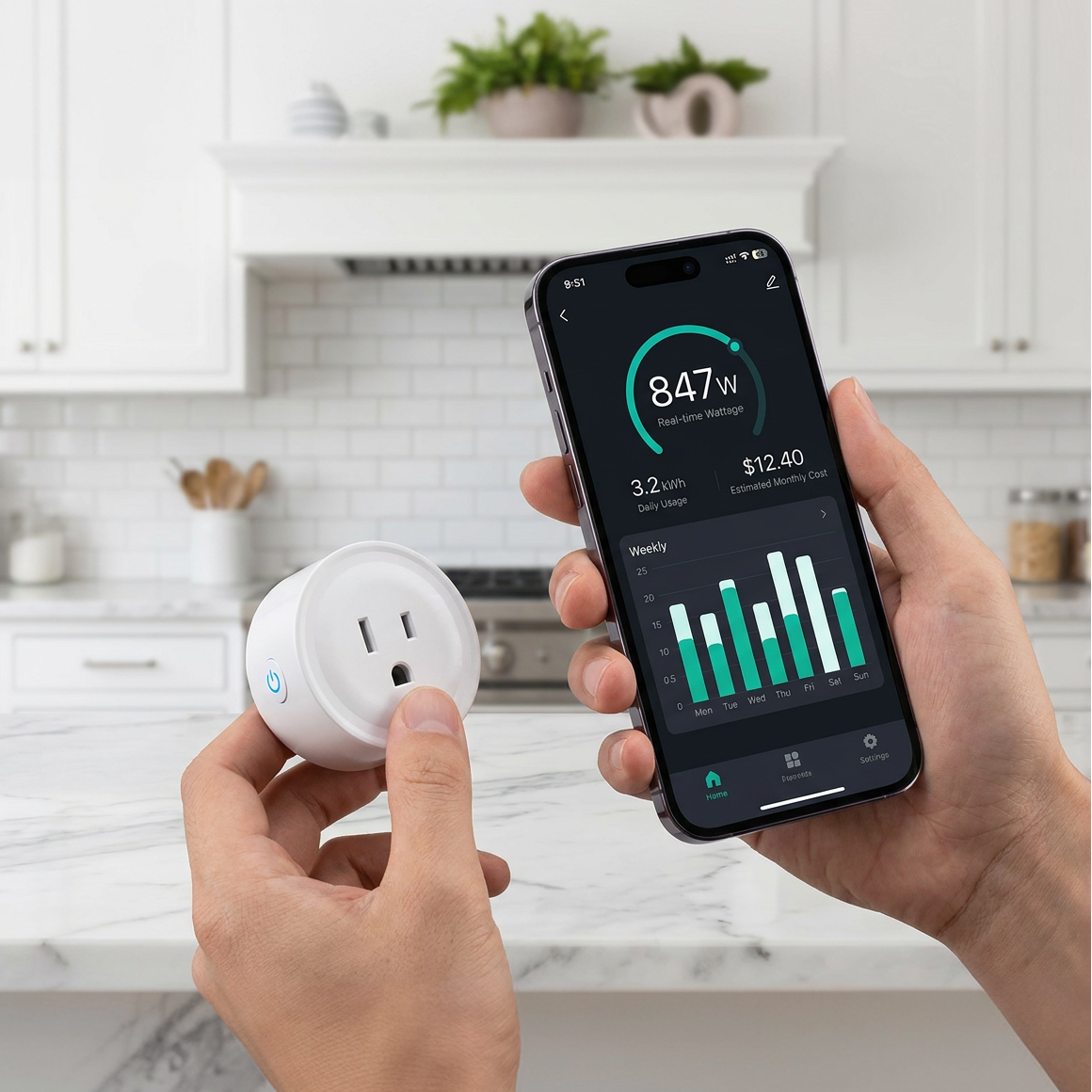 Smart Energy Monitor Plug — See What's Costing You Money